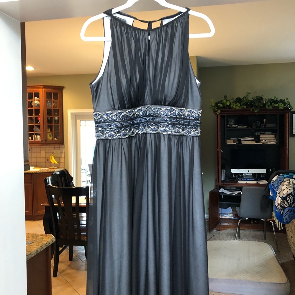 Black sheer cocktail dress